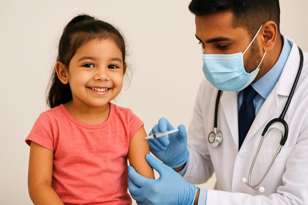 बच्चों में टीकाकरण